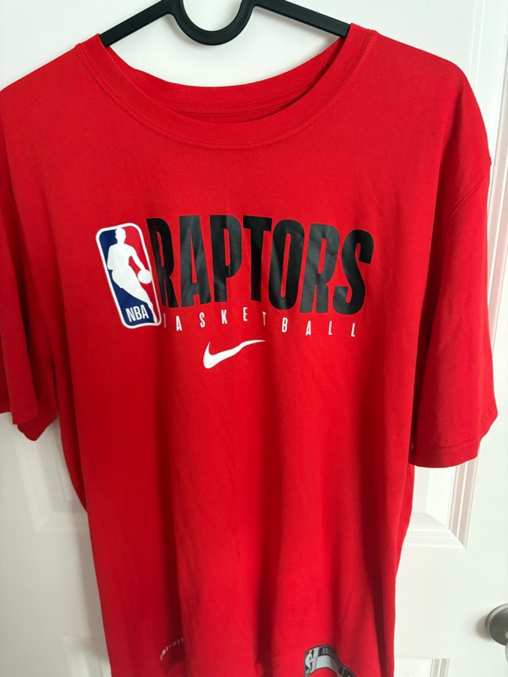 Nike Red NBA Dri-FIT Tee with Black Logos